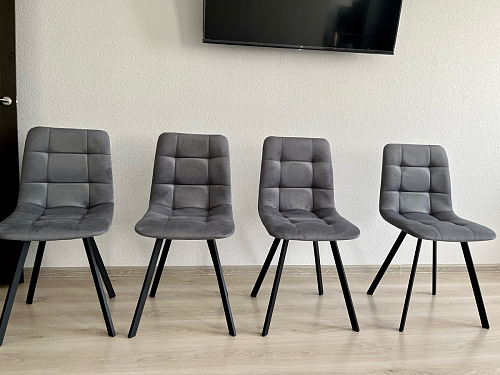 Стул на металлокаркасе Чилли зеленый / черный фото покупателя 772