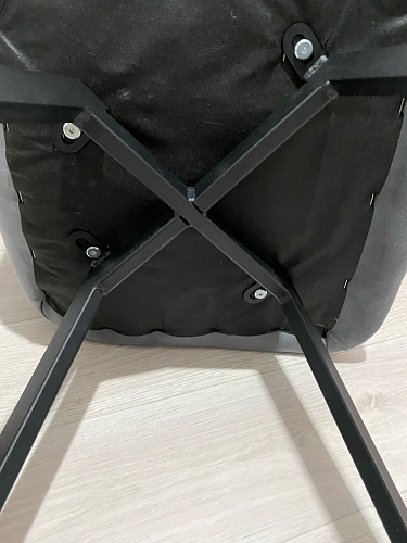 Стул на металлокаркасе Чилли светло-серый / черный фото покупателя 48