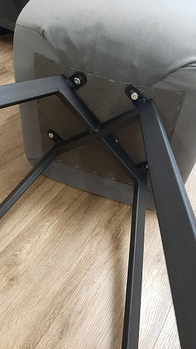 Стул на металлокаркасе Чилли черный / зеленый фото покупателя 1453