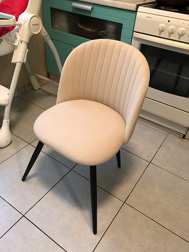 Стул на металлокаркасе Gabi green / black / silver фото покупателя 81