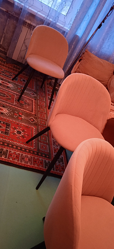 Стул на металлокаркасе Gabi 1 light purple / black фото покупателя 649