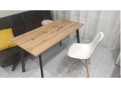 Стол Тринити Лофт 120 32 мм бетон / черный матовый фото покупателя 493