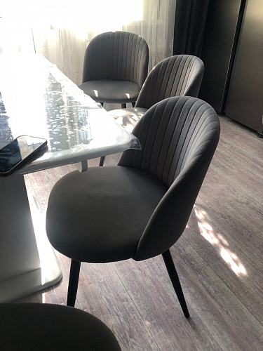 Стул на металлокаркасе Gabi 1 light purple / black фото покупателя 622