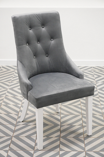 Стул Elegance white / fabric grey из шоурума 2