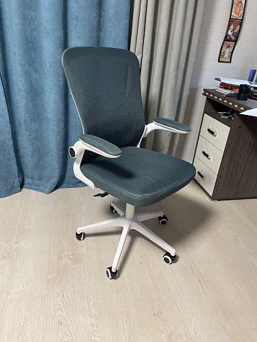 Компьютерное кресло Konfi light gray / blue / white фото покупателя 230
