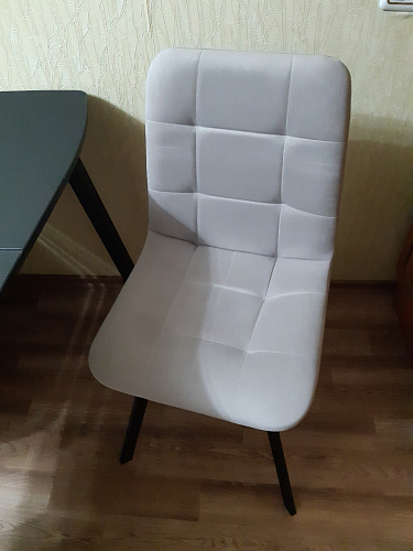 Стул на металлокаркасе Чилли черный / зеленый фото покупателя 1354