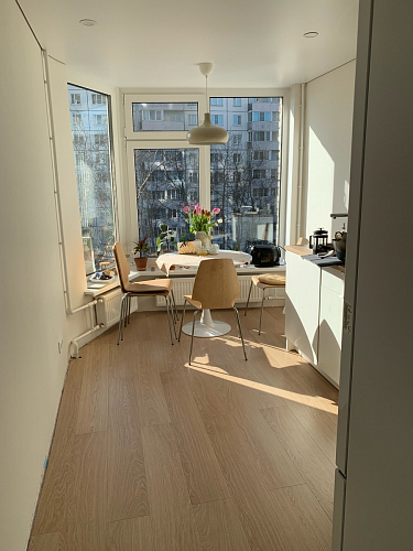 Стеклянный стол Tulip 90 white фото покупателя 7