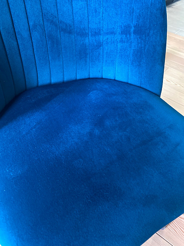 Стул на металлокаркасе Gabi 1 light blue / black / gold фото покупателя 356