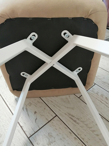 Стул на металлокаркасе Чилли черный / зеленый фото покупателя 841