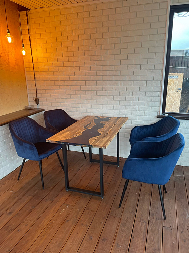 Стул на металлокаркасе Slam dark beige фото покупателя 21