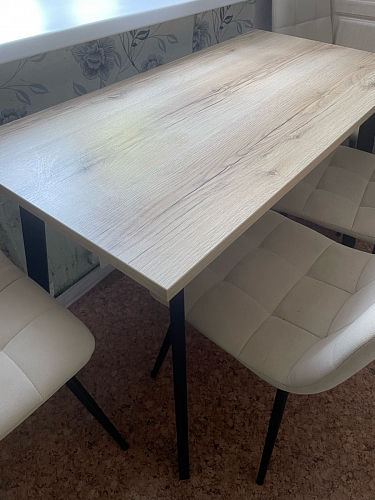 Стол Лота Лофт 120 25 мм сабия / белый матовый фото покупателя 328