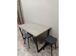 Стол Лота Лофт 140 25 мм юта / белый матовый фото покупателя 908