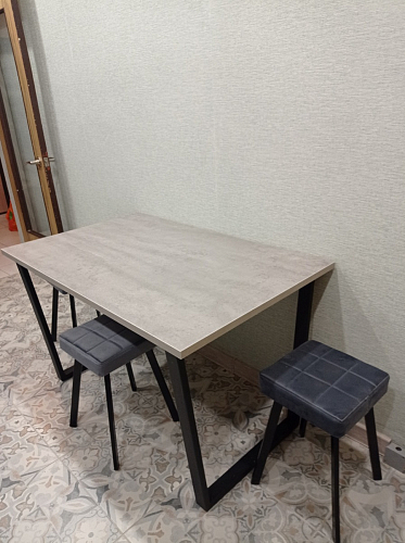 Деревянный стол Лота Лофт 120х75 белый матовый / дуб крафт золотой фото покупателя 908