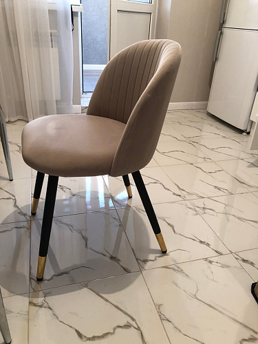 Стул на металлокаркасе Gabi gray / black фото покупателя 715