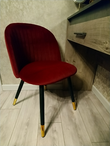 Стул на металлокаркасе Gabi green / black / silver фото покупателя 252