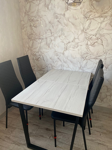 Стол раскладной Лота Лофт 120 25 мм юта / черный матовый фото покупателя 789