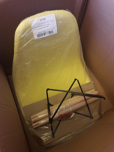 Пластиковый стул Eames PC-015 серый фото покупателя 473