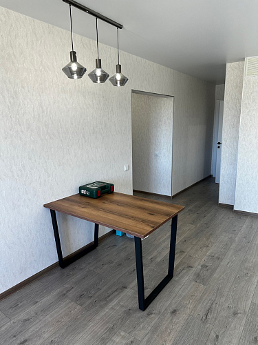 Деревянный стол Лота Лофт 120х75 белый матовый / дуб крафт золотой фото покупателя 251