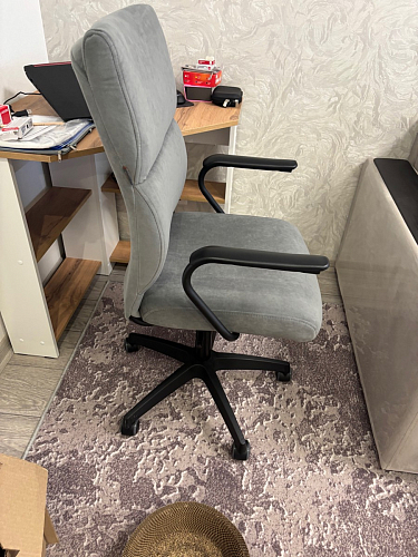 Компьютерное кресло Benefit/Бенефит флок бежевый 7 фото покупателя 67