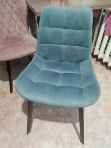 Стул на металлокаркасе Челси К бирюзовый / черный фото покупателя 187