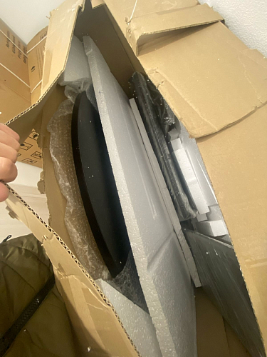 Керамический стол Барел 110 patagonoa bianco repose / черный фото покупателя 6