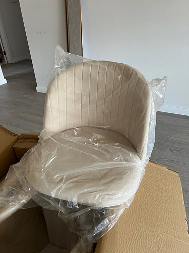 Стул на металлокаркасе Gabi 1 light purple / black фото покупателя 343