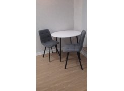 Стул на металлокаркасе Чилли синяя ткань / белый фото покупателя 494