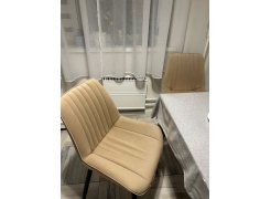 Стул на металлокаркасе Вейв светло-серый (hl 63) / 10К черный каркас фото покупателя 251