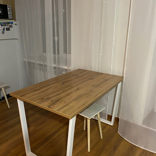 Деревянный стол Лота Лофт 140х80 дуб крафт табачный / черный матовый фото покупателя 59