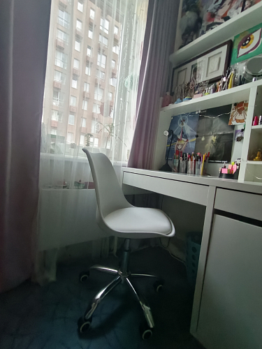 Компьютерное кресло Kolin с подушкой clear / white фото покупателя 333
