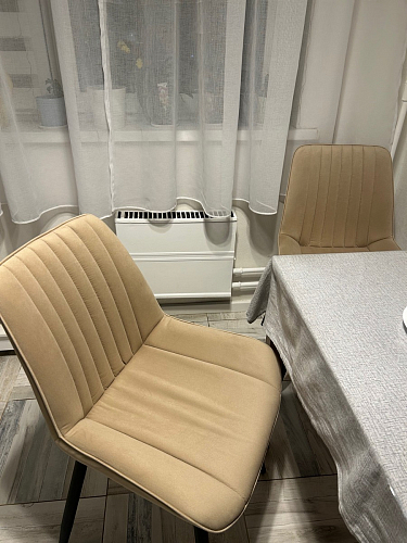 Стул на металлокаркасе Седа К латте / черный фото покупателя 251