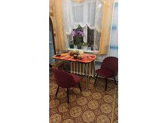 Стул на металлокаркасе Gabi 1 бежевый / черный с серебряными наконечниками фото покупателя 115