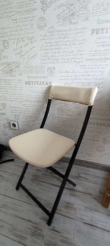 Стул на металлокаркасе Elevis белый полимер / светлый мусс фото покупателя 1