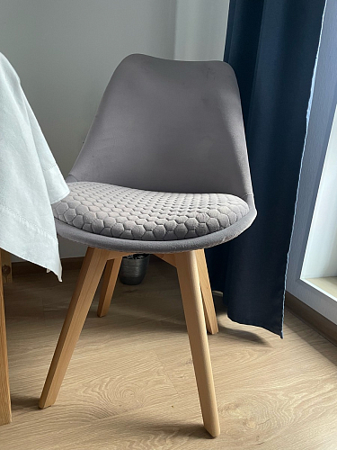 Деревянный стул Bonuss light gray / wood фото покупателя 70