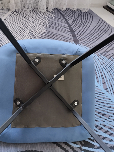 Стул на металлокаркасе Чилли светло-серый / белый каркас фото покупателя 114