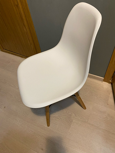 Пластиковый стул Eames PC-015 серо-голубой / дерево фото покупателя 61