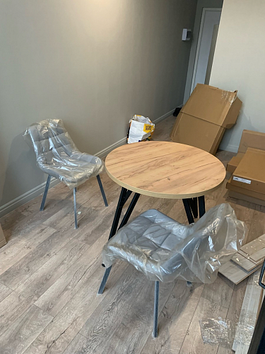 Стул на металлокаркасе Челси морская волна / черный фото покупателя 102