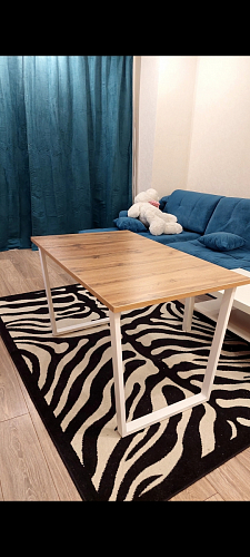 Деревянный стол Лота Лофт 140х80 дуб крафт табачный / черный матовый фото покупателя 293