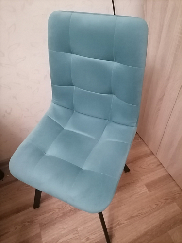 Стул на металлокаркасе Чилли черный / зеленый фото покупателя 1336