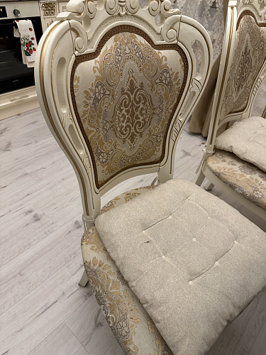 Кресло Bronte вишня / бежевый с патиной фото покупателя 1