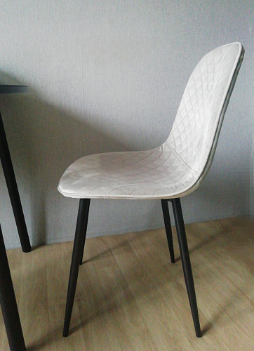 Стул на металлокаркасе Capri dark beige / white фото покупателя 27