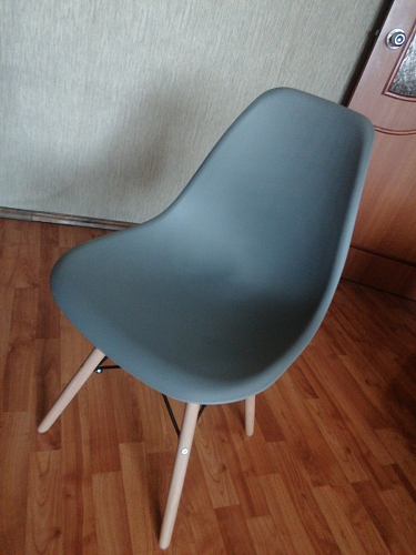 Пластиковый стул Eames PC-015 желтый фото покупателя 203
