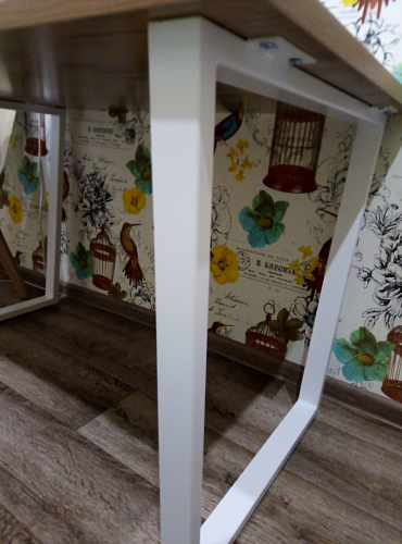 Стол Лота Лофт 120 32 мм бетон / черный матовый фото покупателя 53