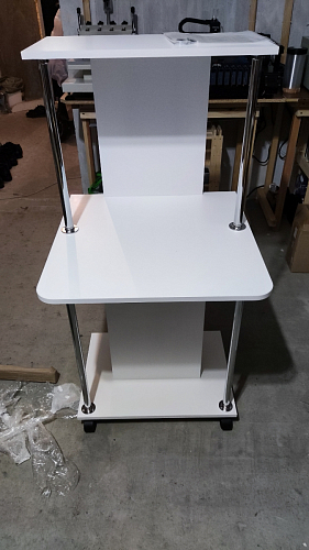 Компьютерный стол КСТ-12 белый  - Уцененный экземпляр фото покупателя 15