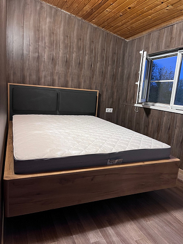 Двуспальная кровать Клауд 160х200 парящая дуб крафт золотой / антрацит фото покупателя 535