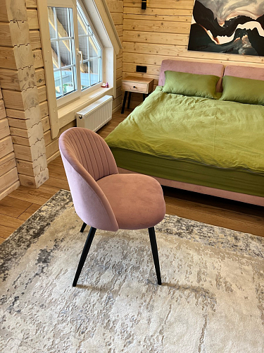 Стул на металлокаркасе Gabi 1 light purple / black фото покупателя 181