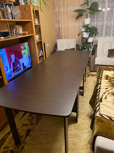 Стол обеденный раздвижной СтК7 дуб молочный фото покупателя 218