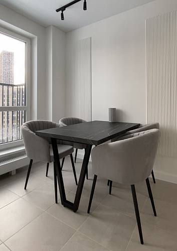 Стул на металлокаркасе Моншау velutto 49 / черный фото покупателя 3