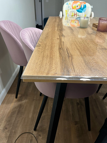 Стол Тринити Лофт 120 32 мм дуб галифакс табако / черный матовый фото покупателя 394