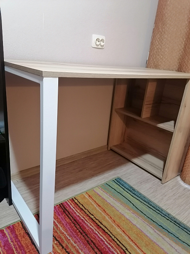 Письменный стол Битти Лофт 116х60х75 креатель / черный матовый фото покупателя 146